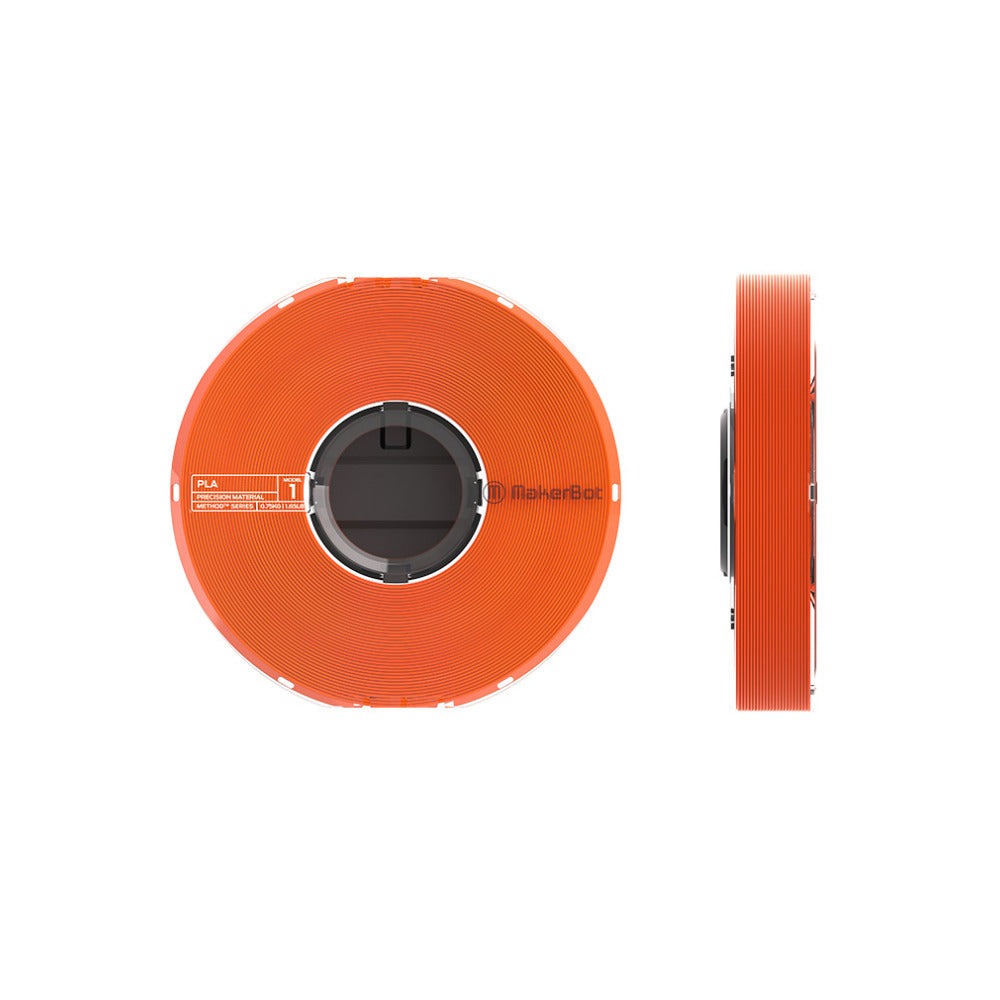 MakerBot PLA Filament Spool for Method 3D Printer (True Orange, 0.75kg/1.65lb)
