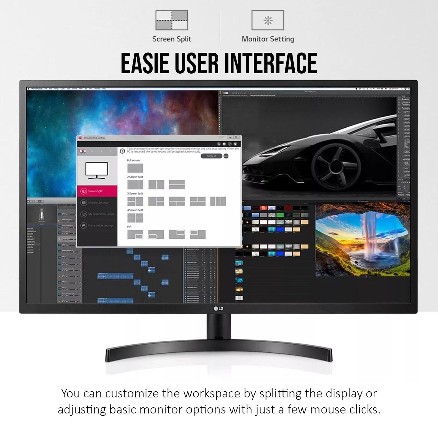 LG 32MN600P 32-Inch FHD IPS Monitor with AMD FreeSync Technology and Dynamic Action Sync (Black)