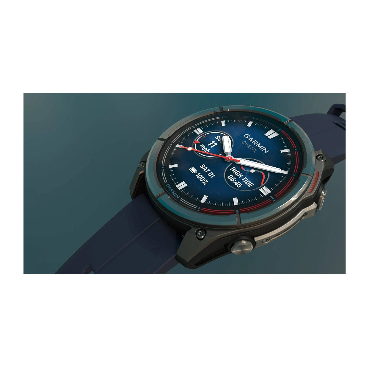 Garmin Quatix 8 Amoled Marine GPS 51mm Smartwatch (Titanium,Captain Blue)