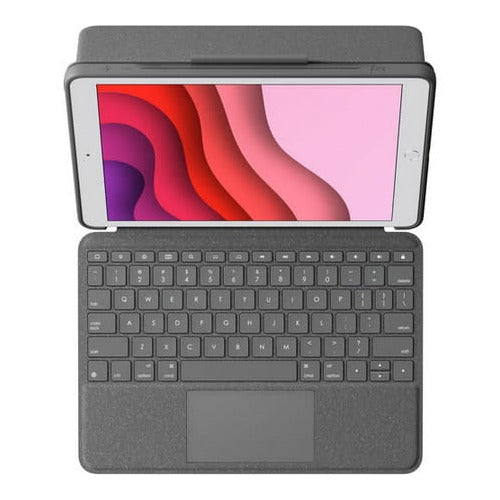 Logitech Combo Touch Backlit Keyboard Case for Apple iPad (7th, 8th, and 9th Gen, Graphite)