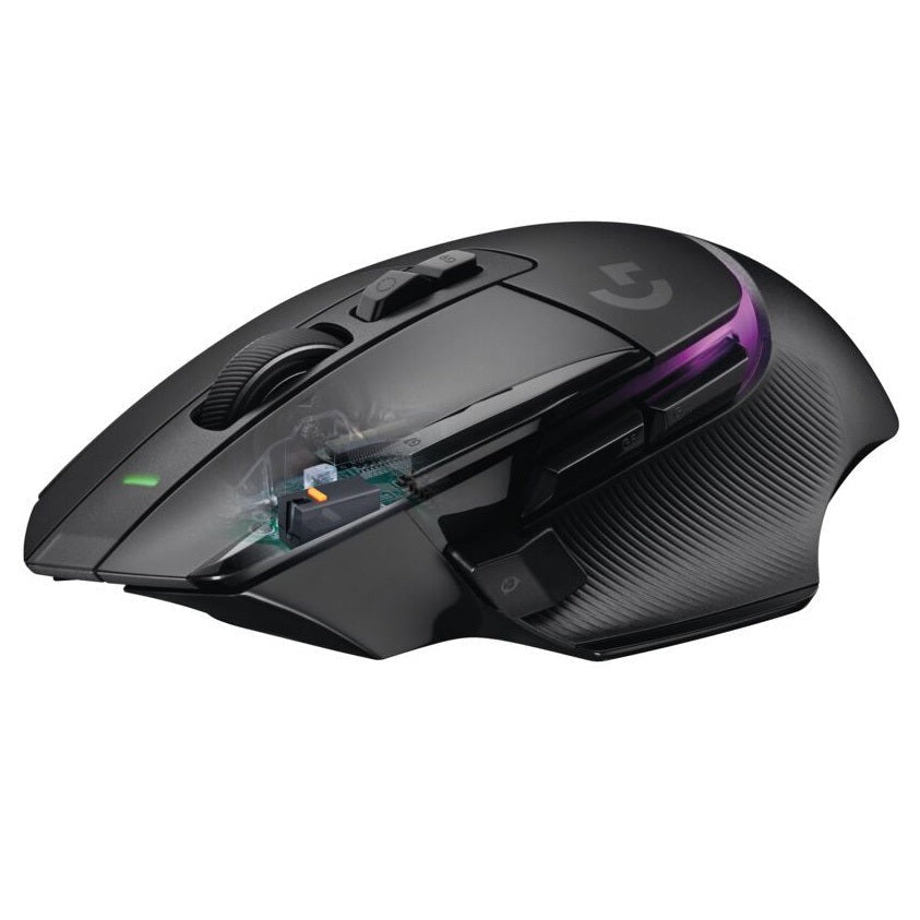 Logitech G502 X Plus Wireless Gaming Mouse (Black) with 4-Port USB 3.0 Hub