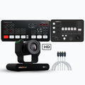 BZBGear 1080P 20x Zoom NDI 1TB PTZ Auto-Tracking and Live Streaming Camera (Black) Bundle