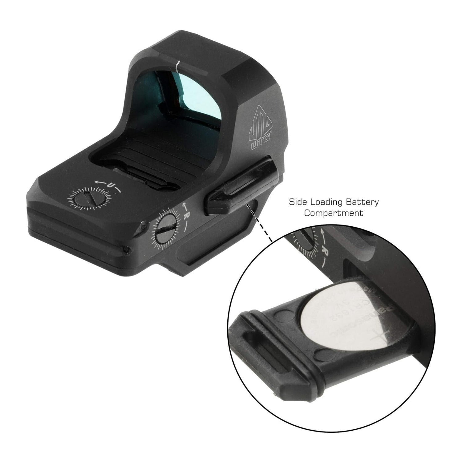 UTG OP3 Micro SLS Red 4.0 MOA Matte Black Dot Sight with Waterproof Construction