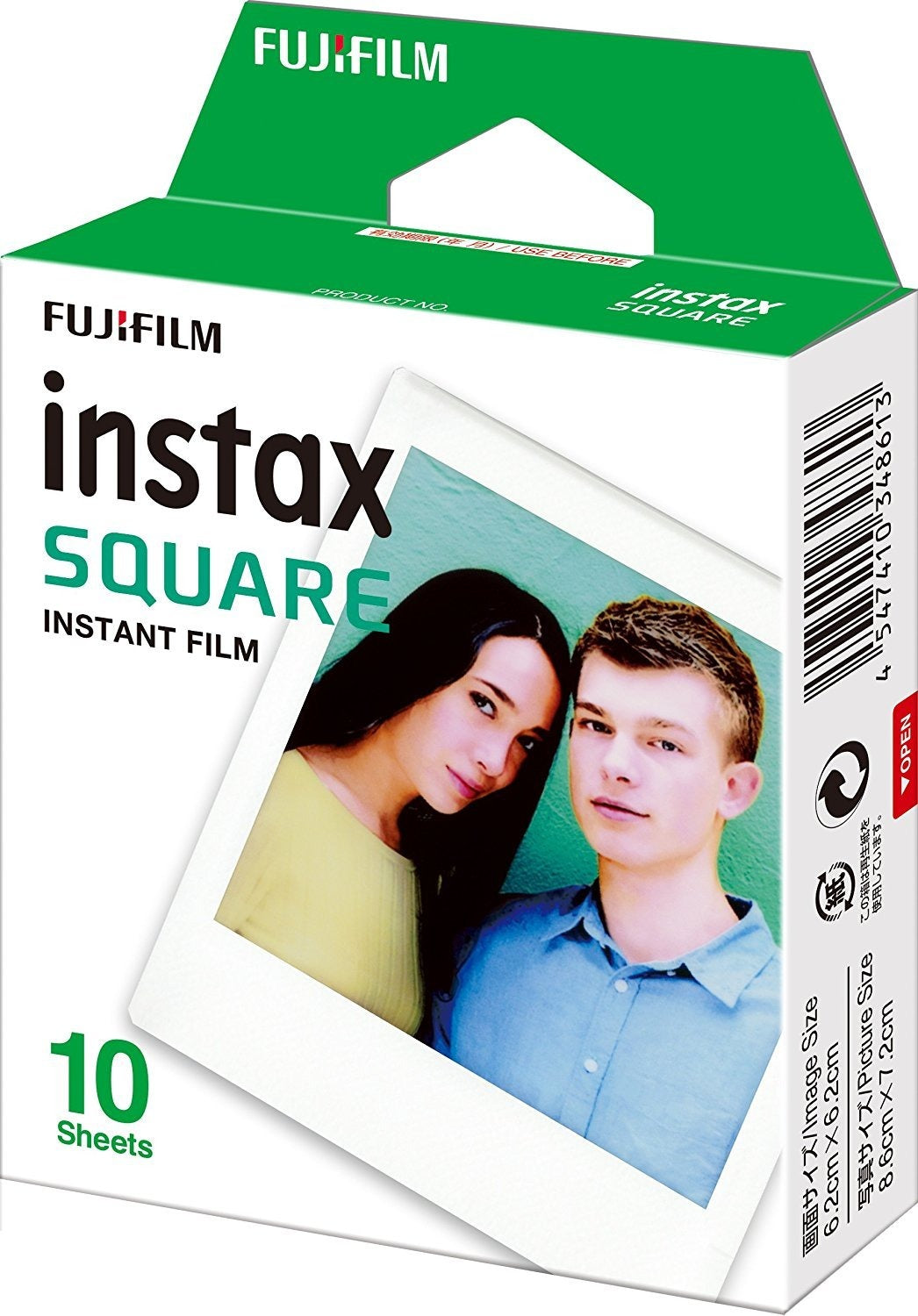 Fujifilm Instax Square Film for SQ10 Cameras (40 Exposures) with Cleaning Cloth Bundle
