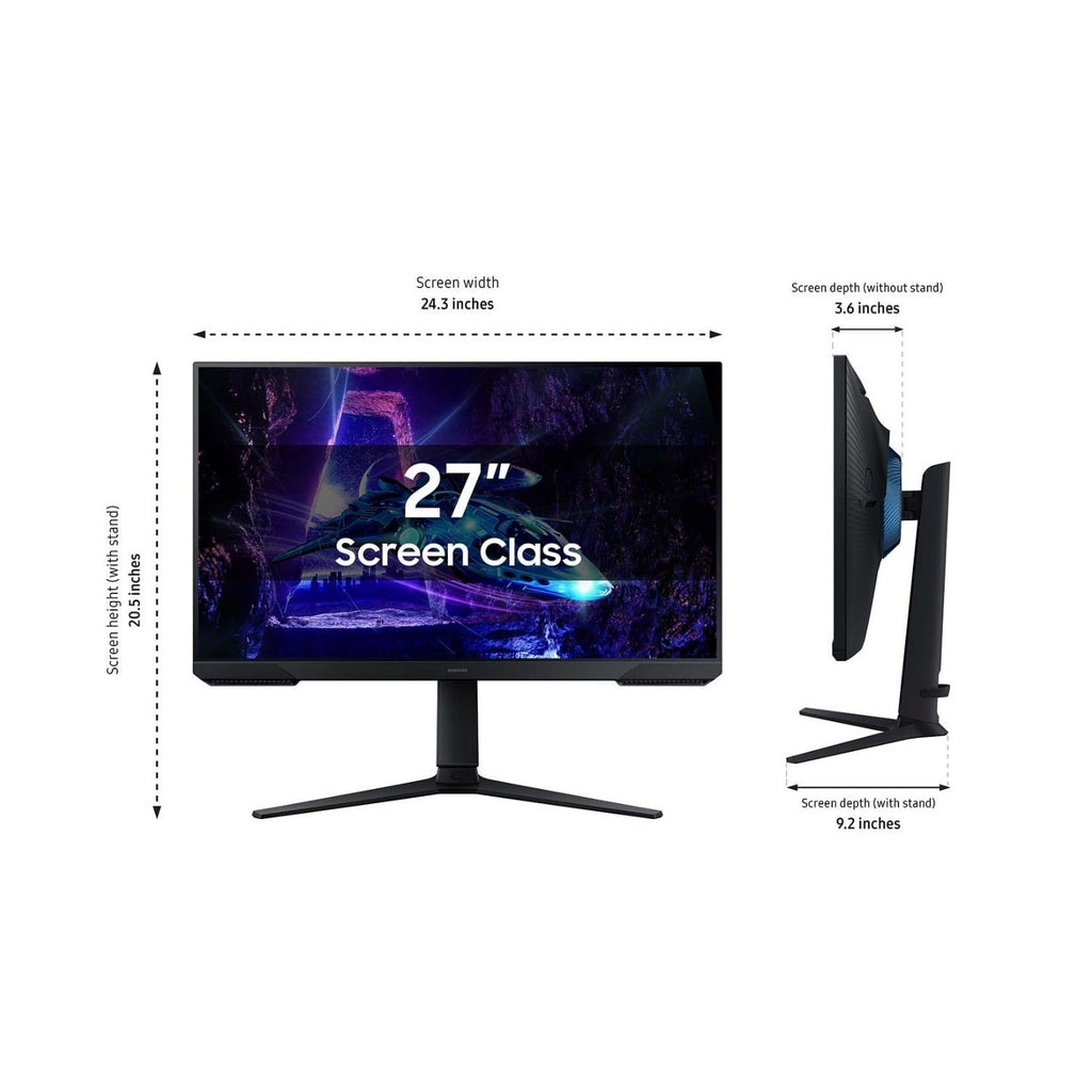 Samsung Odyssey G30D 27-inch 1080P 180Hz Gaming Monitor with Adjustable Stand