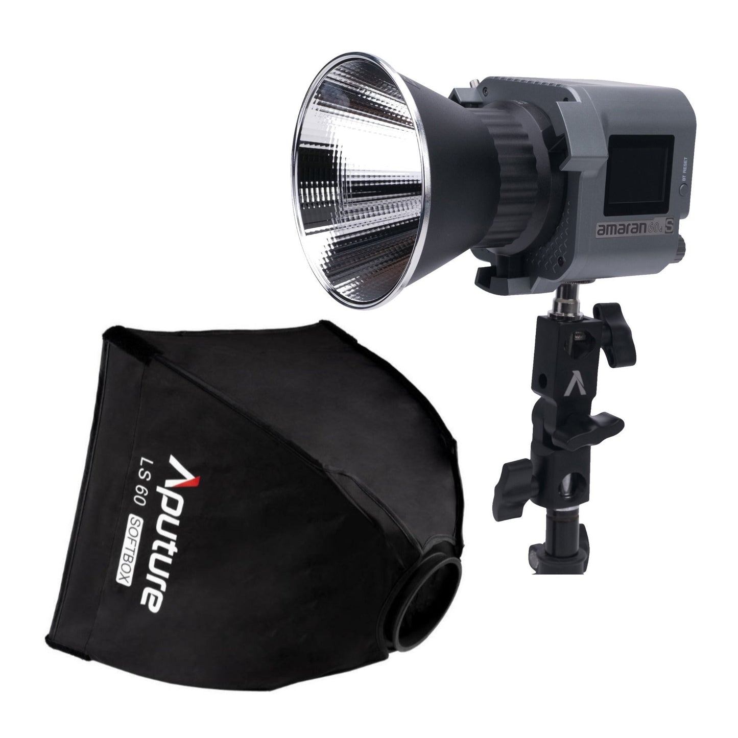 Aputure Amaran COB 60D S Point Source LED 65W Daylight with Full-Size Universal Bowens Mount Bundle