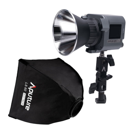Aputure Amaran COB 60D S Point Source LED 65W Daylight with Full-Size Universal Bowens Mount Bundle