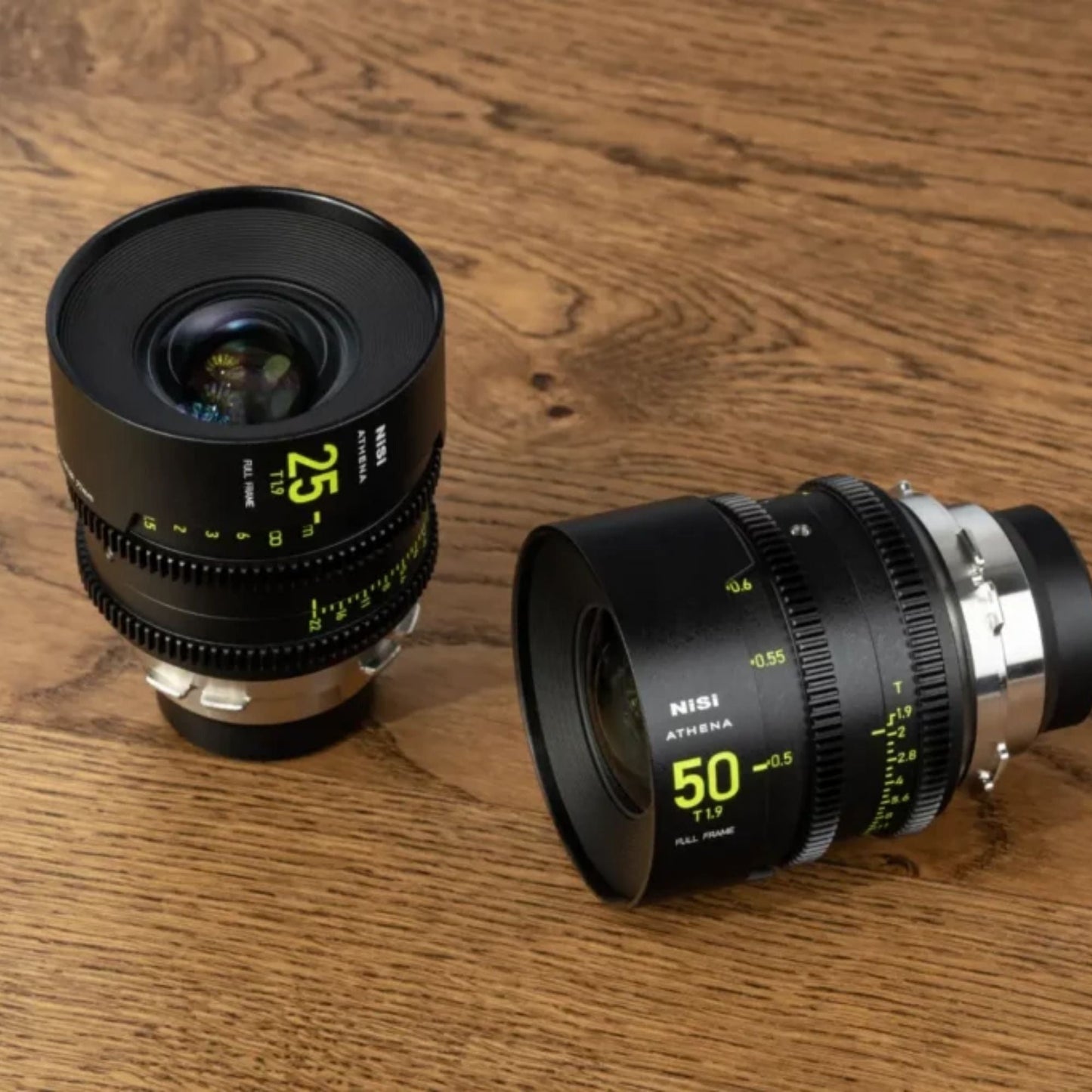 NiSi 25mm ATHENA PRIME Full Frame Cinema Lens T1.9 with Fluorescent Focal Scale (PL Mount) Bundle