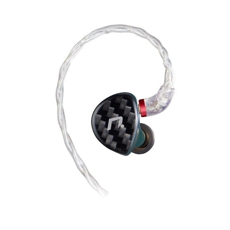NXEars Sonata High-Performance AGL IEM Earphones with Silver Plated MMCX Cable (Midnight Green)