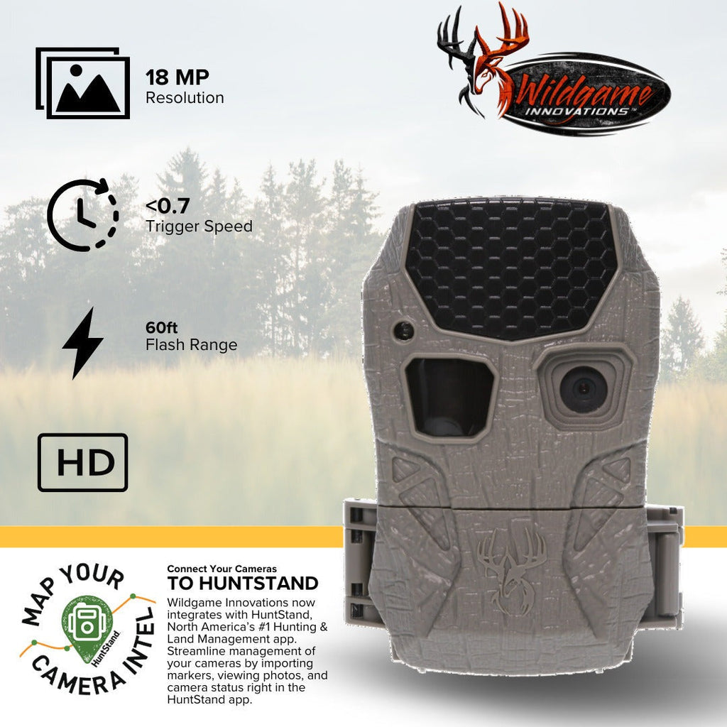 Wildgame Innovations Kicker 2.0 Lightsout Trail Camera with 18MP Resolution (6-Pack) Bundle