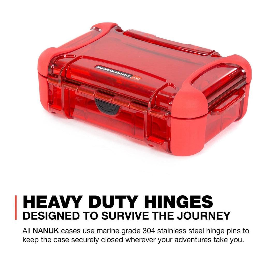 NANUK 330 Nano Series Waterproof Large Hard Case (Red)
