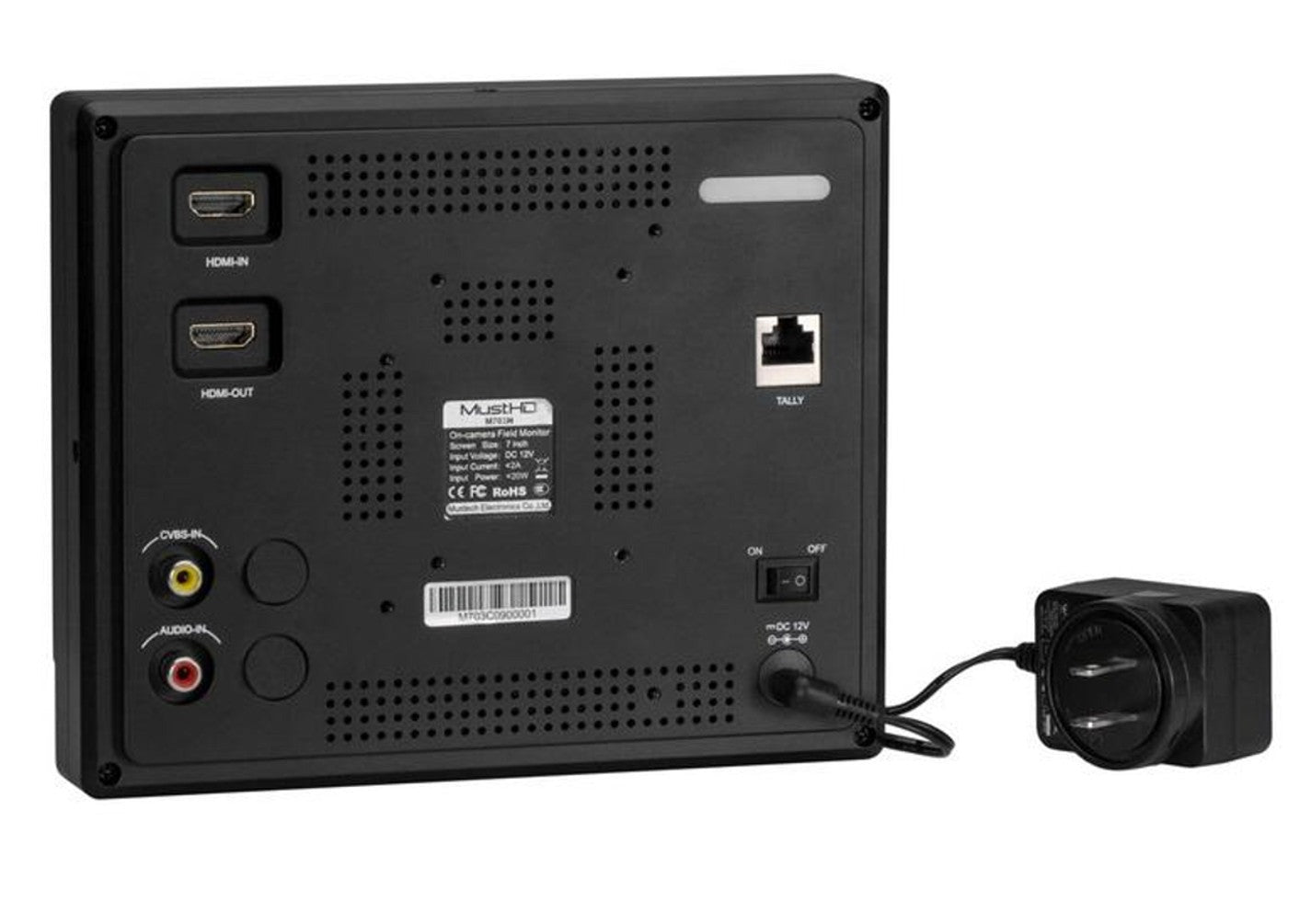 MustHD 7" Hyper-Brite 2200-nit High Brightness 1920x1200 Monitor with HDMI Input
