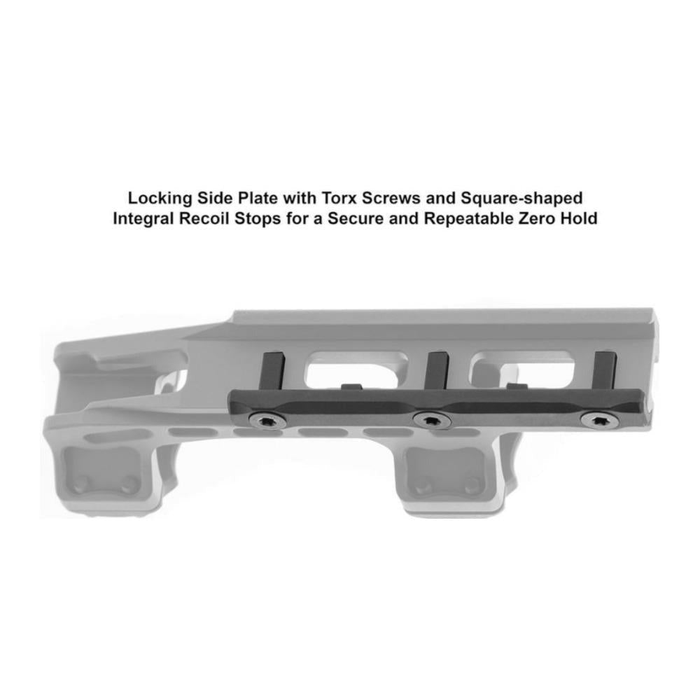 UTG 50mm Matte Black Anodized Offset Scope Rings with Recoil Stops