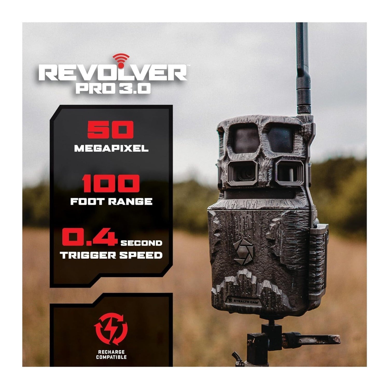 Stealth Cam Revolver Pro 3.0 360-Degree Cellular Trail Camera