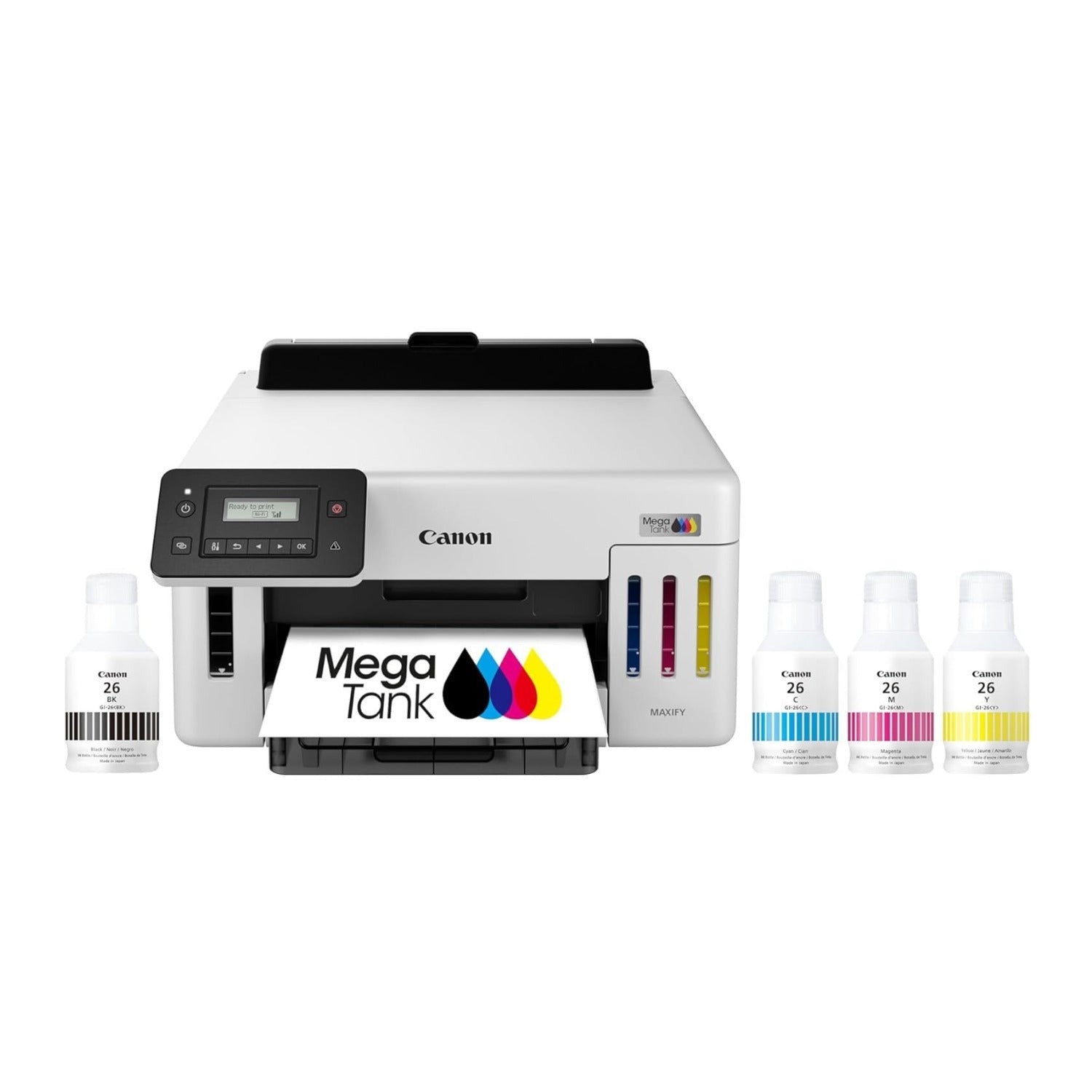 Canon MegaTank GX5120 Wi-Fi Inkjet Color Printer with Auto Duplex Printing White
