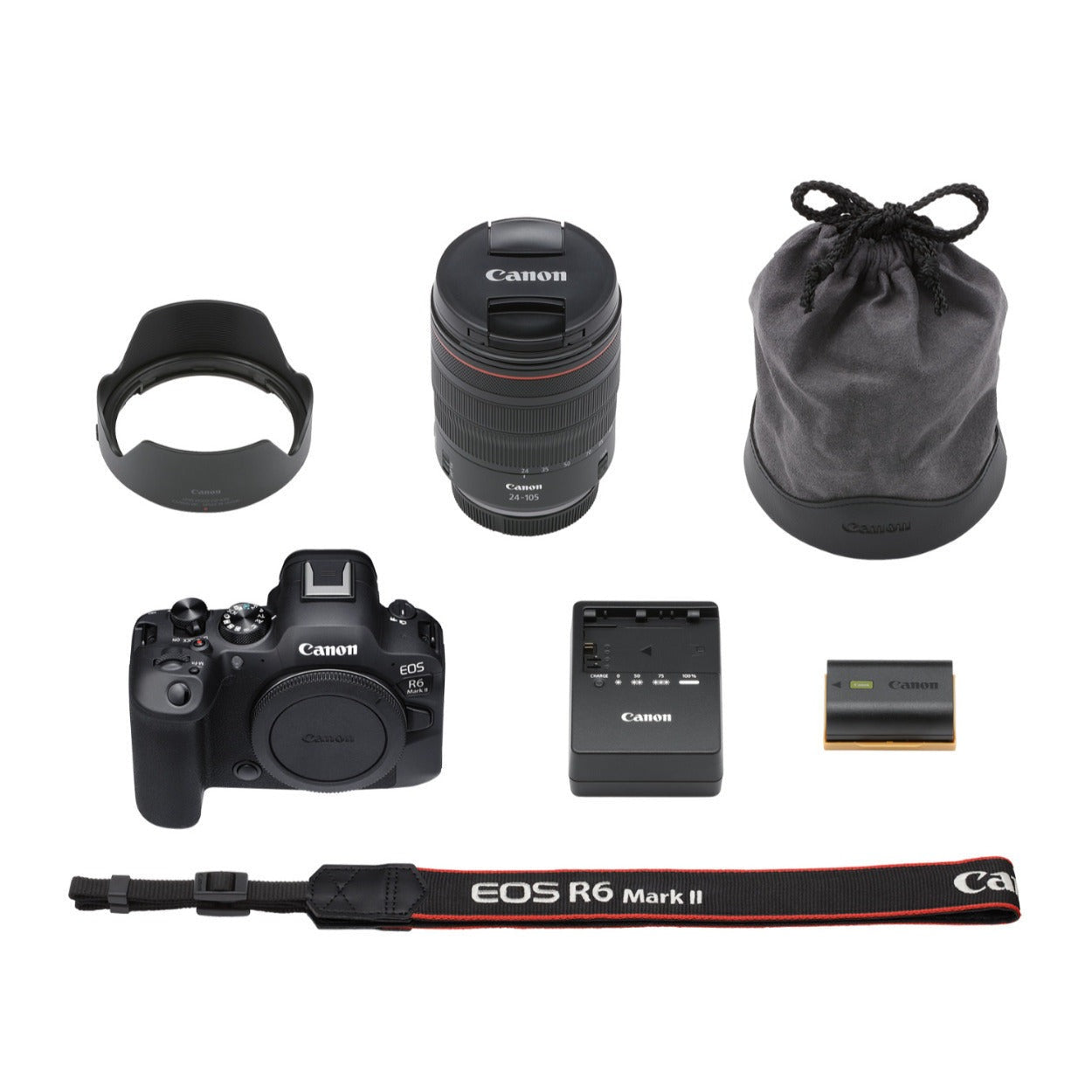 Canon EOS R6 Mark II Mirrorless Camera with 24-105mm f/4 Lens Bundle