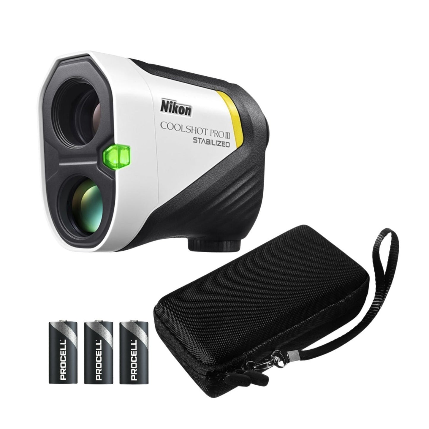 Nikon CoolShot Pro III 6x21 Golf Laser Rangefinder Bundle