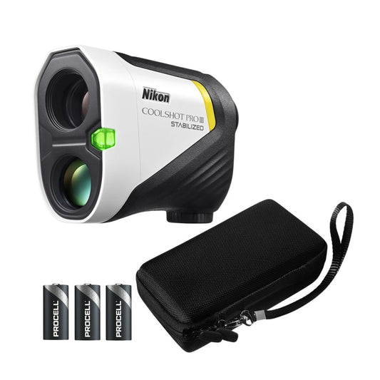 Nikon CoolShot Pro III 6x21 Golf Laser Rangefinder Bundle