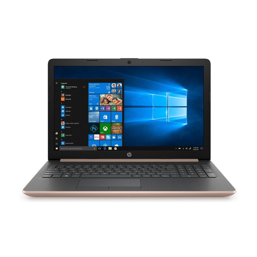 HP Laptop 15, 15.6" HD Touch, AMD Ryzen 5 Pro 3500U, 12GB RAM, 1TB HDD, Microsoft 365 Personal 1-Year (Pale Rose Gold) (Certified Refurbished)