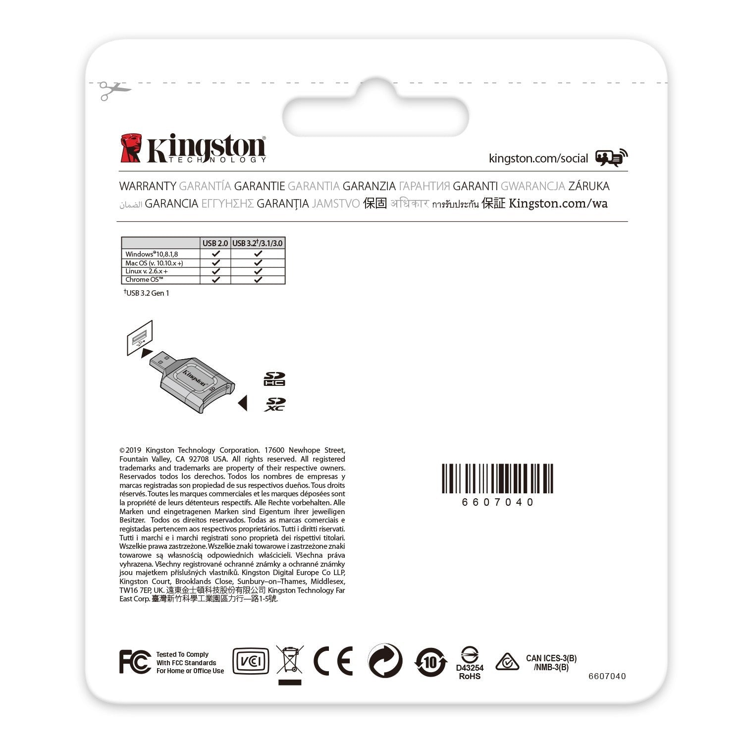 Kingston Canvas React Plus 128GB U3 V90 SDXC UHS-II SD Card and Kingston USB 3.2 SD Card Reader