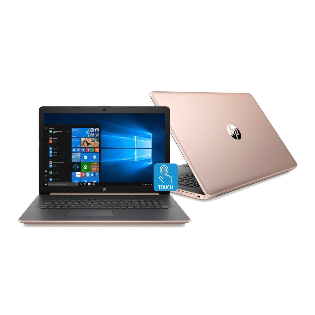 HP 15-db1007 Laptop, 15.6" Touch, AMD Ryzen 5 3500U, 8GB RAM, 1TB HDD, Windows 10 Home (Pale Rose Gold) (Certified Refurbished)