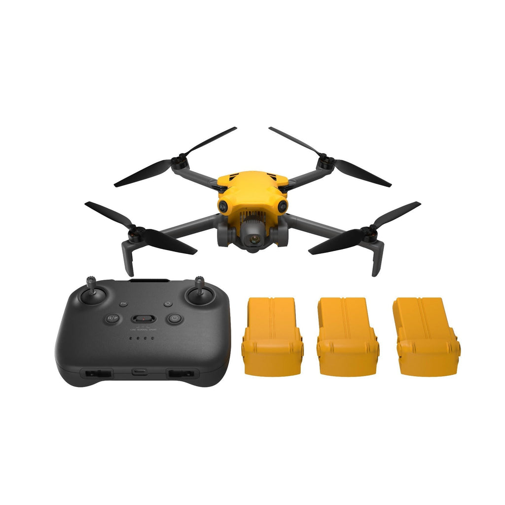 SKYROVER X1 48MP 4K Fly More Combo Drone (Yellow) Bundle with Accessories