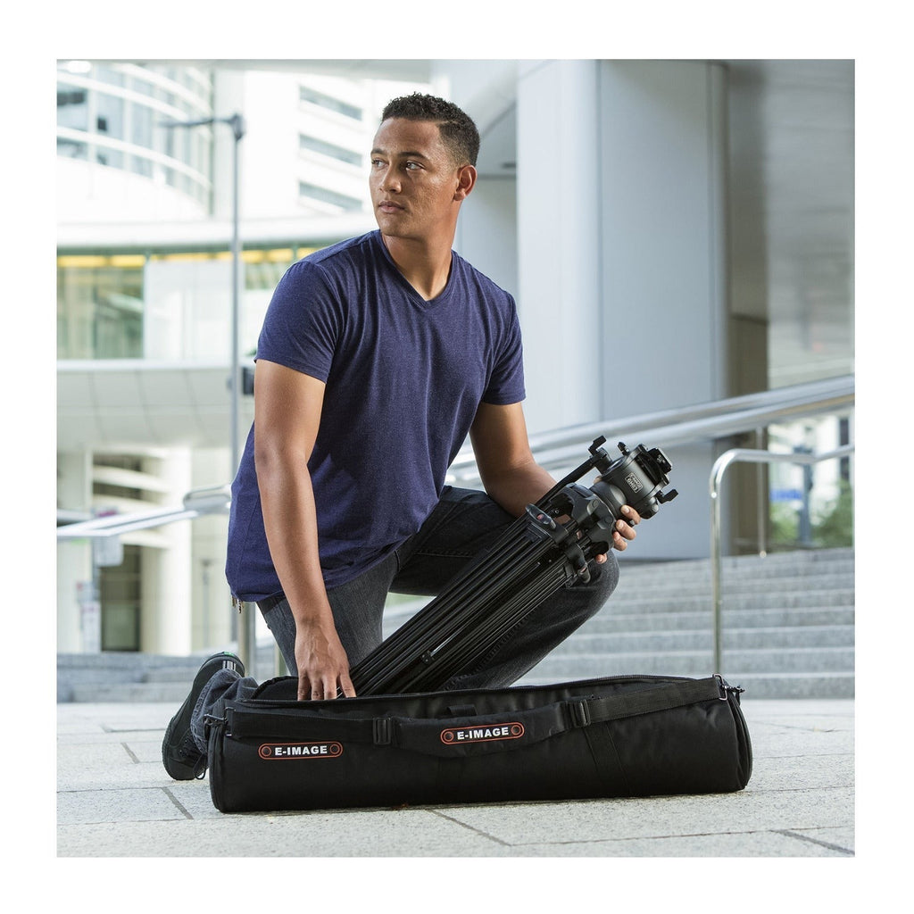 E-Image 2-Stage Aluminum Camera Tripod Kit with GH03 Fluid Head
