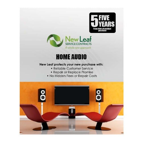 New Leaf 5-Year Audio Equipment Service Plan for Products Retailing Under $1500