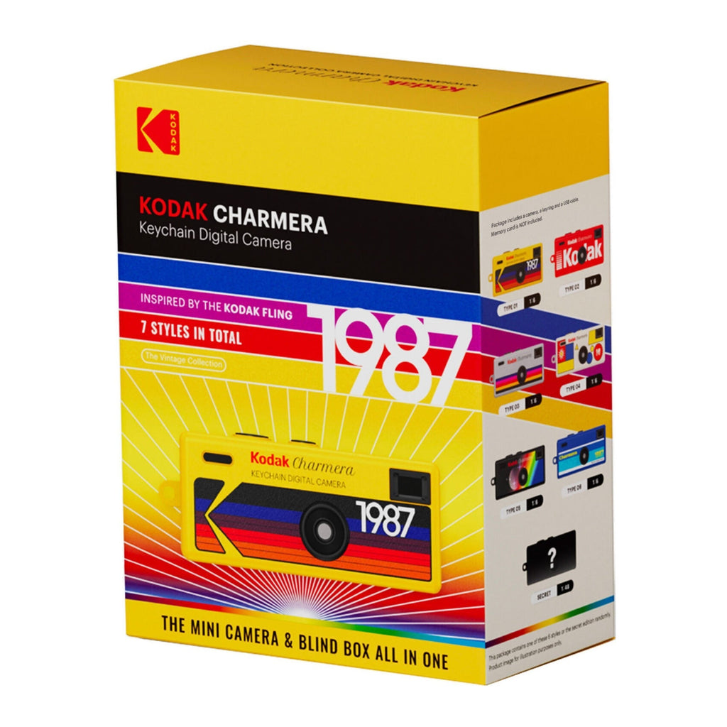 Kodak Charmera Key Chain Digital Camera with 32GB Memory Card and Screen Protector Bundle