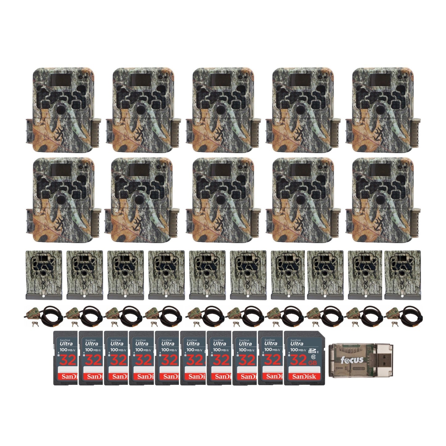 Browning Trail Cameras Strike Force Extreme 16MP Game Camera (10-Pack) Bundle