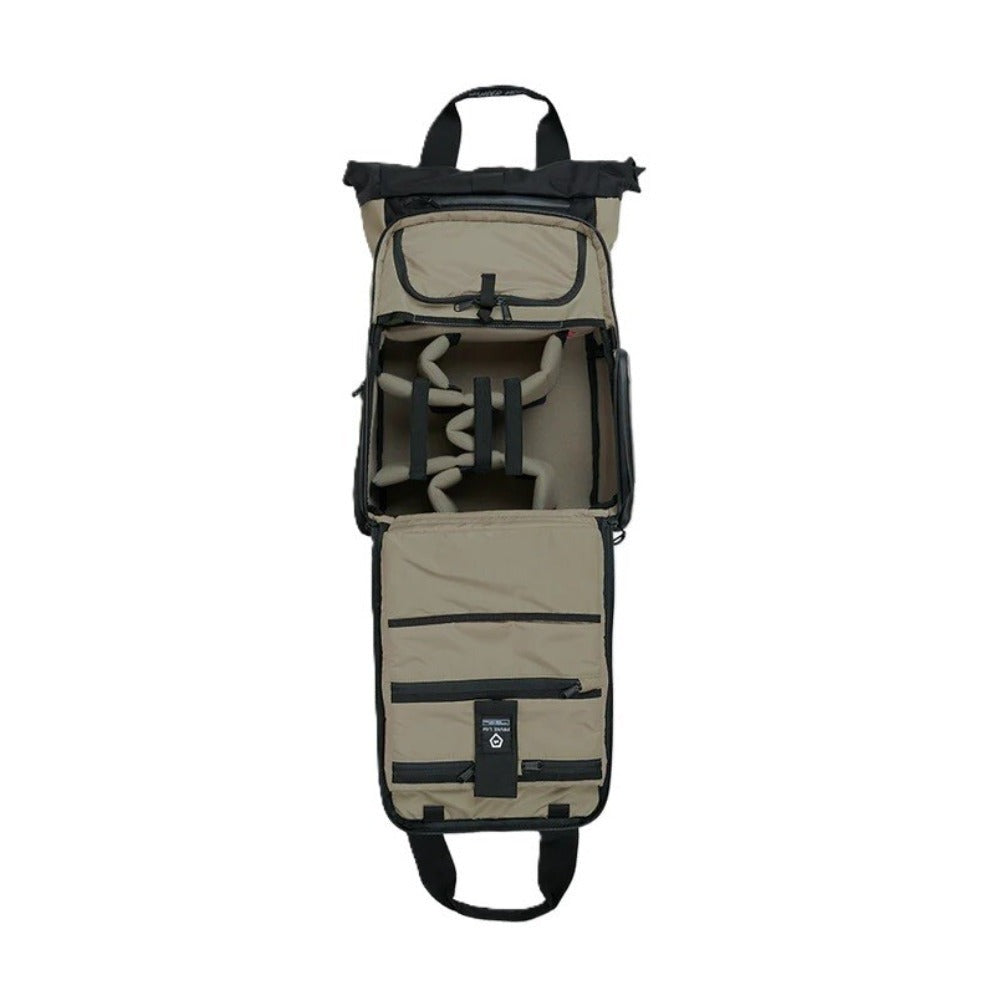 WANDRD PRVKE Lite Camera Backpack - Weather-Resistant with Expandable Rolltop (Yuma Tan)