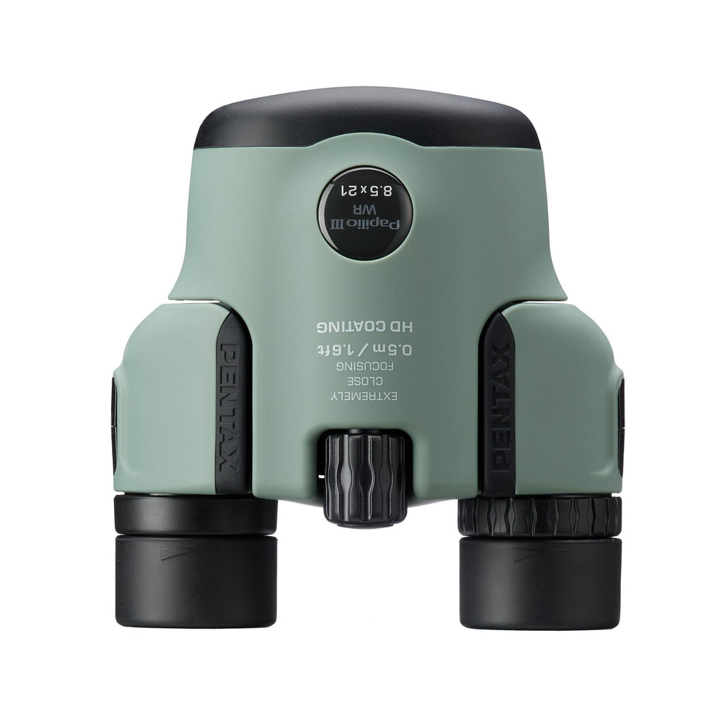 Pentax Papilio III 8.5x21 WR Binoculars with HD Coated 50cm Close Focus (Olive)