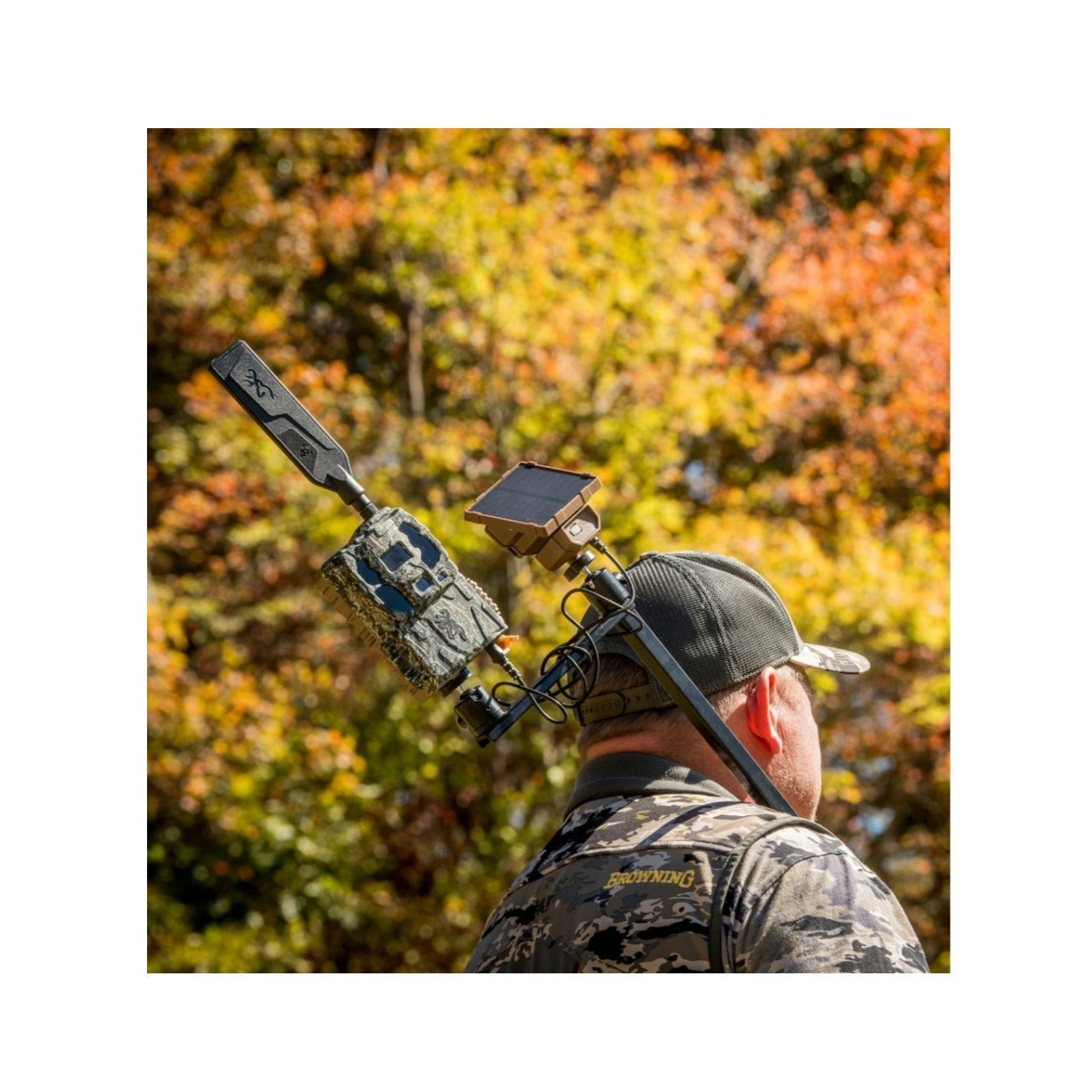 Browning Trail Cameras Universal Solar Camera Power Pack (4-Pack) with Card Reader Bundle