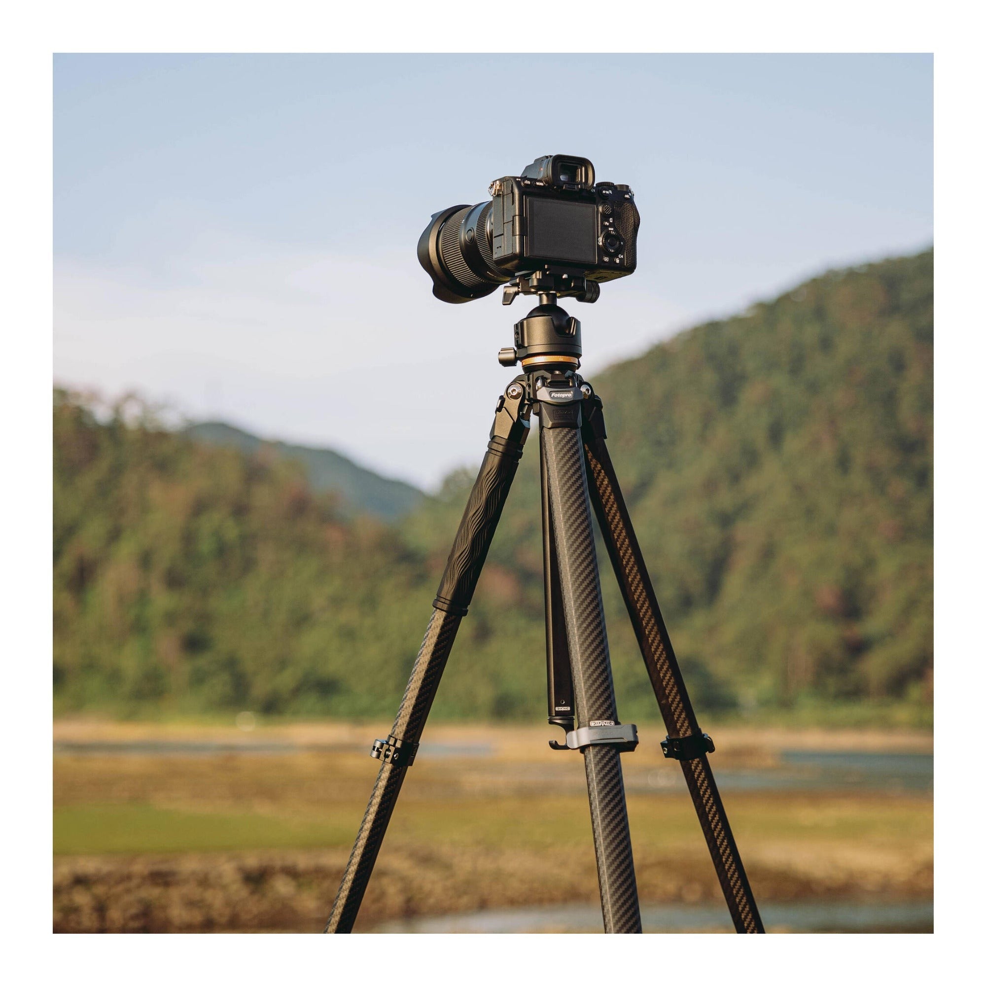 Fotopro Pantour Origin Plus Travel Tripod with Dual Panoramic Ball Head (Black)