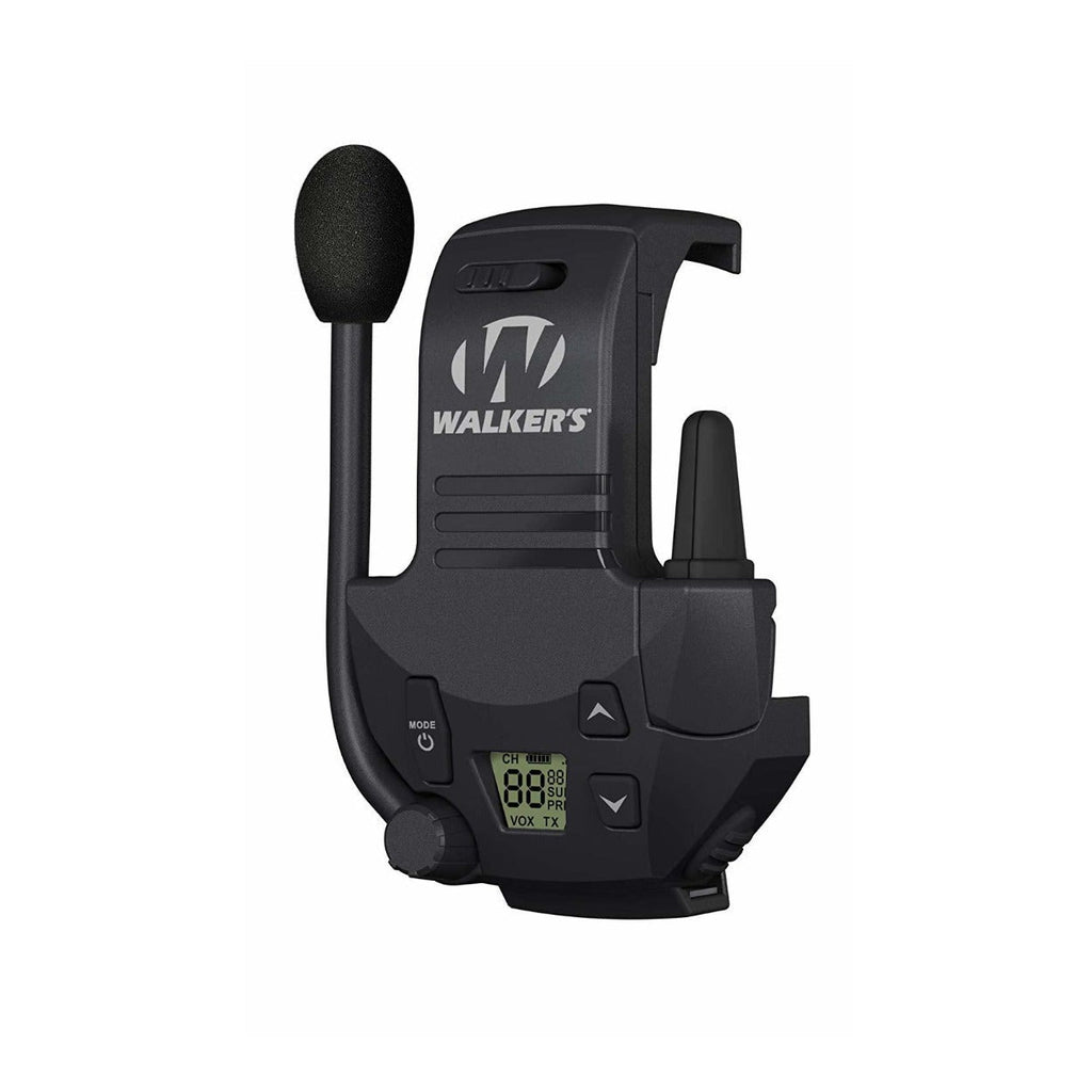 Walkers Tactical Walkie Talkies, works with Razor Muffs (2Pack) with Carabiners