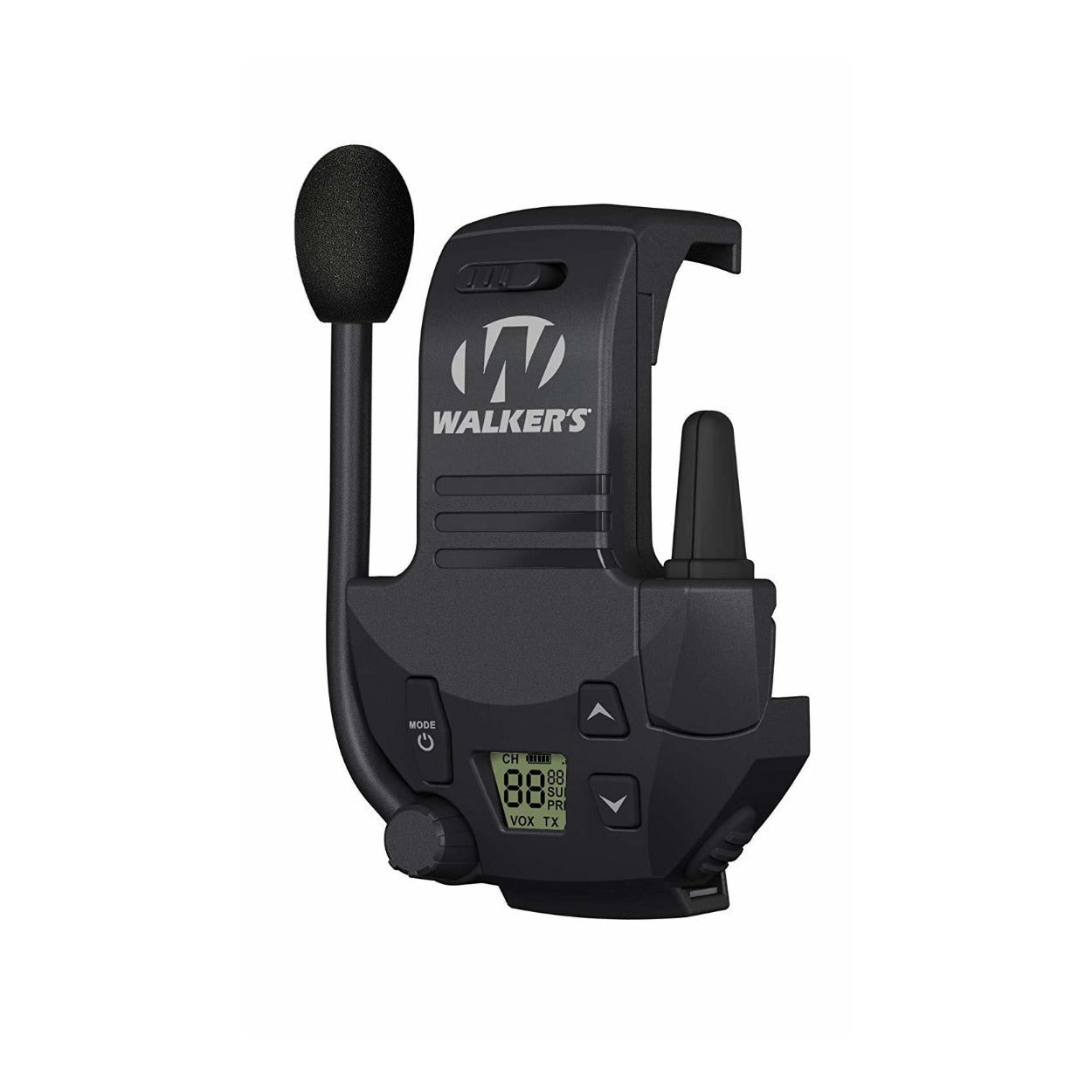 Walkers Tactical Walkie Talkies, works with Razor Muffs (2Pack) with Carabiners