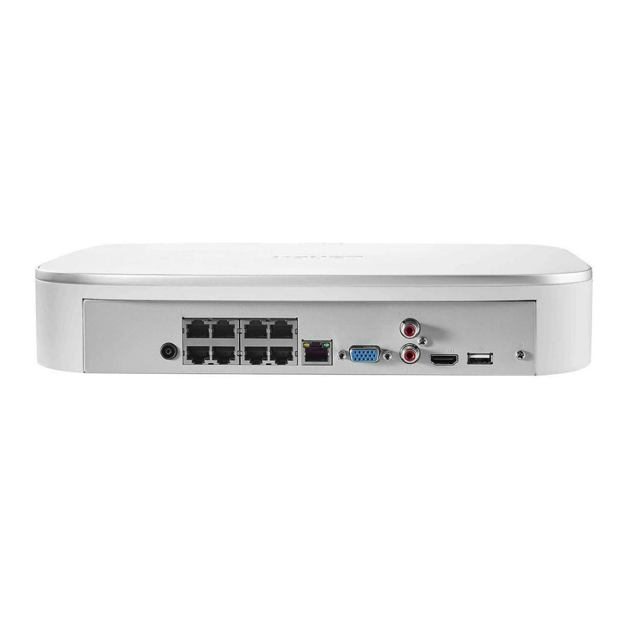 Lorex 4K 8-channel 3TB Wired NVR System with 6 Smart Deterrence Cameras (White)