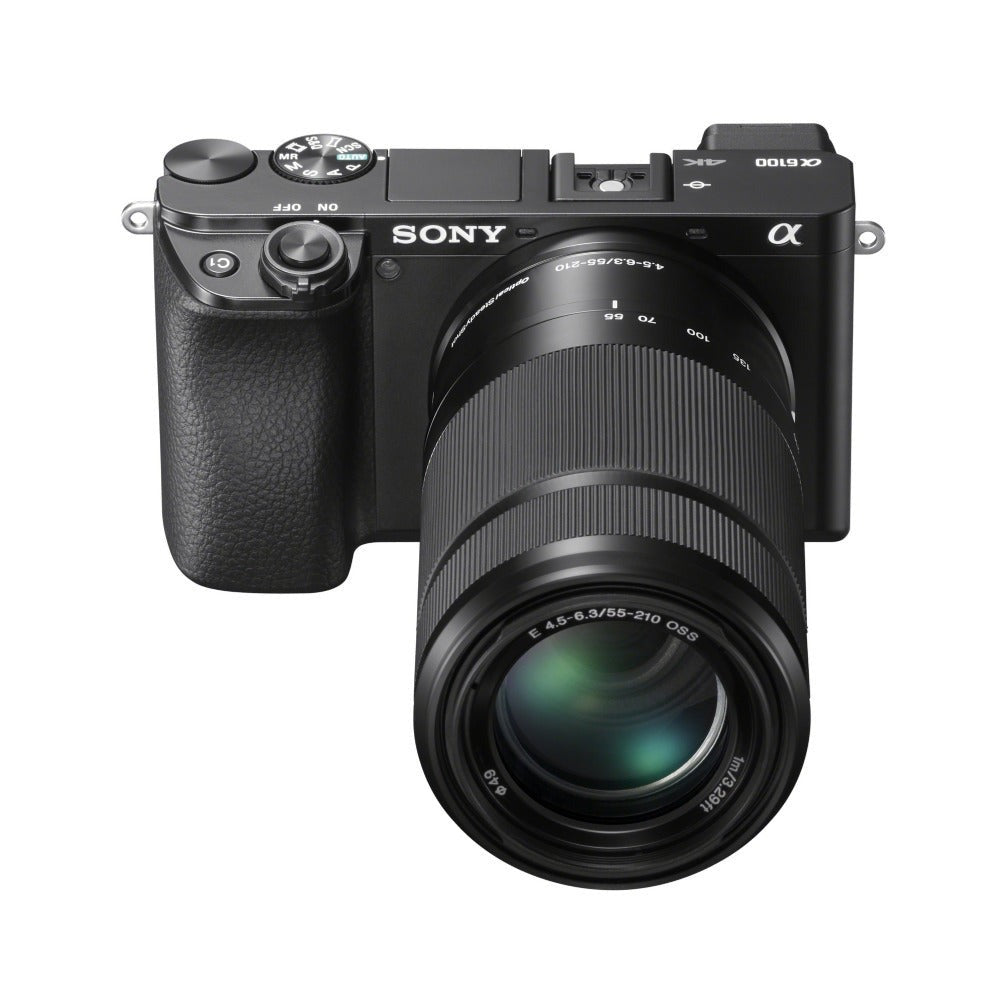 Sony Alpha a6100 APS-C Mirrorless Camera with 16-50mm and 55-210mm Lens Bundle