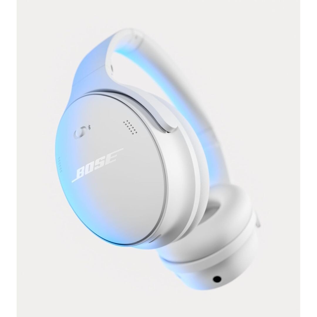 Bose QuietComfort Wireless Bluetooth Over Ear Noise Canceling Headphones (White Smoke)