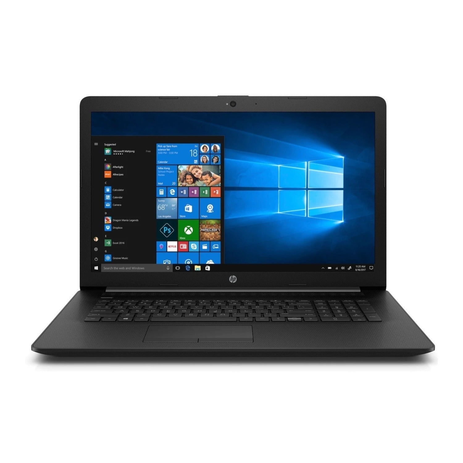 HP 17-BY1033 17.3" HD+ Laptop, Intel Core i5-8265U, 8GB RAM, 1TB HDD (Certified Refurbished)