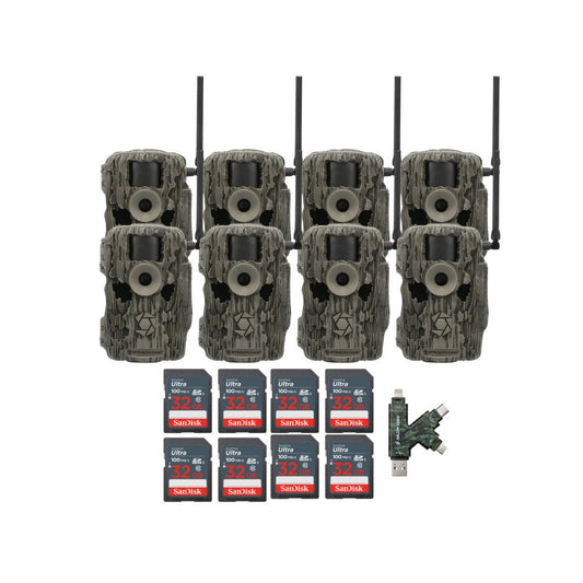 Stealth Cam 36MP Fusion Max Cellular Trail Camera with 80-Feet Detection Range (2-Pack) x 4 Bundle