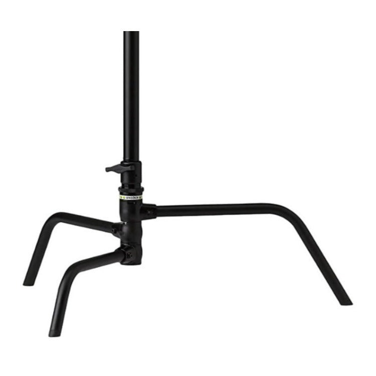 Kupo 40-Inch C Stand Zinc Alloy Casting Turtle Base With Spring Ring Locking System (Black)
