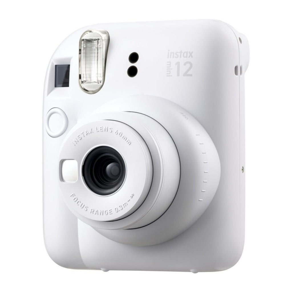Fujifilm Instax Mini 12 Instant Camera (White Clay) and Instax Film Kit Bundle