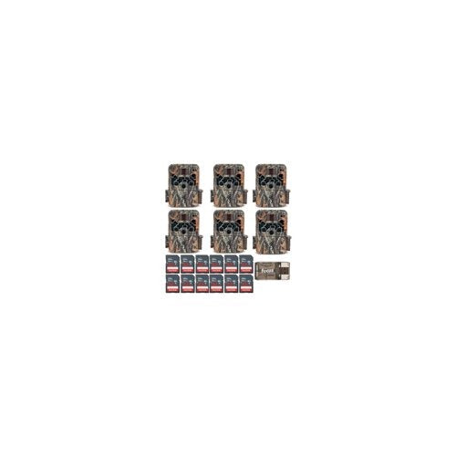 Browning Trail Cameras Strike Force Extreme (6-Pack), 32GB Card (12-Pack) Bundle