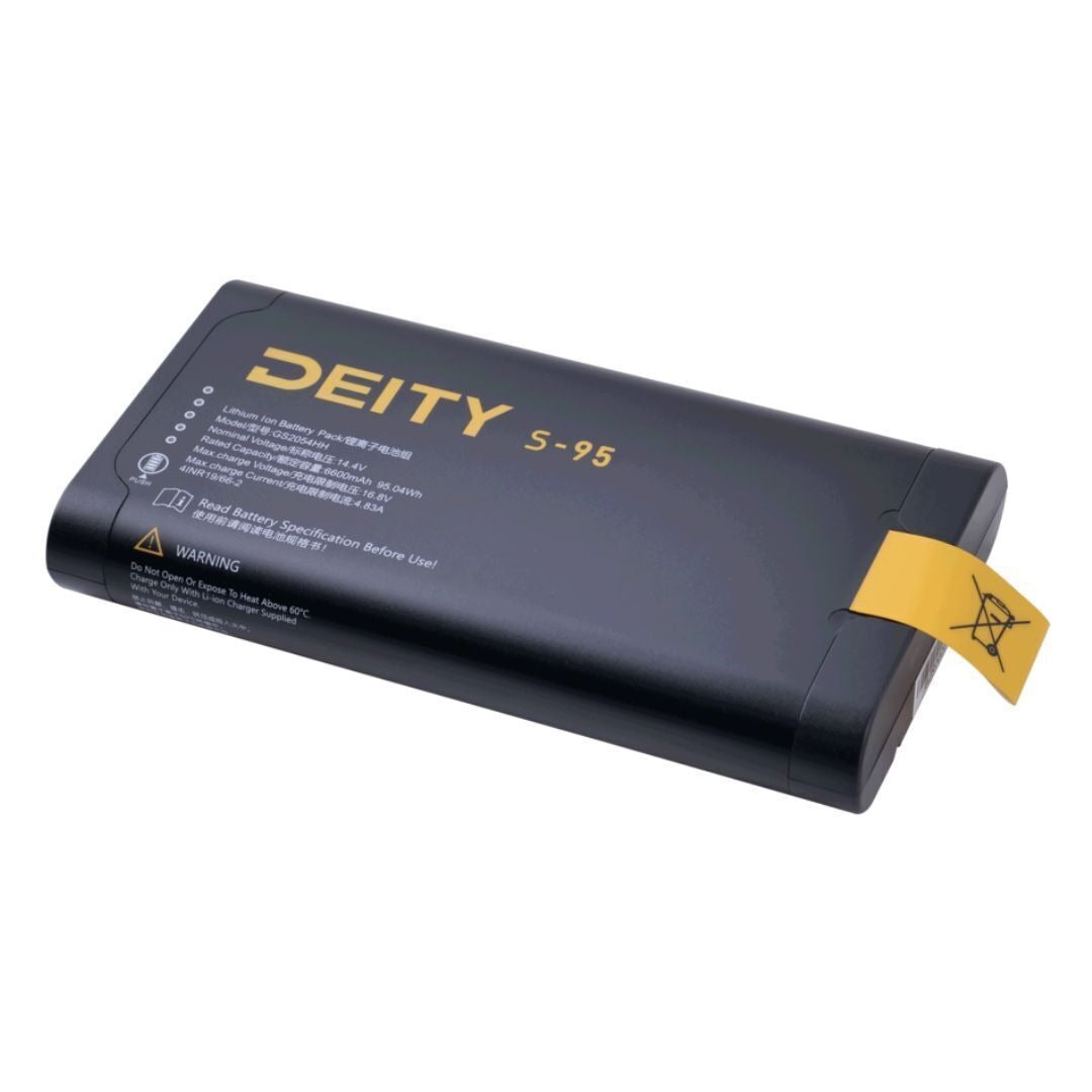 Deity S-95 Smart Battery with DQC2 Battery Charger, and 140 Watt GaN Pro USB-C Power Adapter