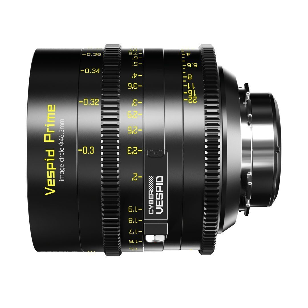 DZOFilm VESPID Cyber Full Frame 35mm T2.1 Prime Lens with Real-Time Transmission (PL and EF Mounts)