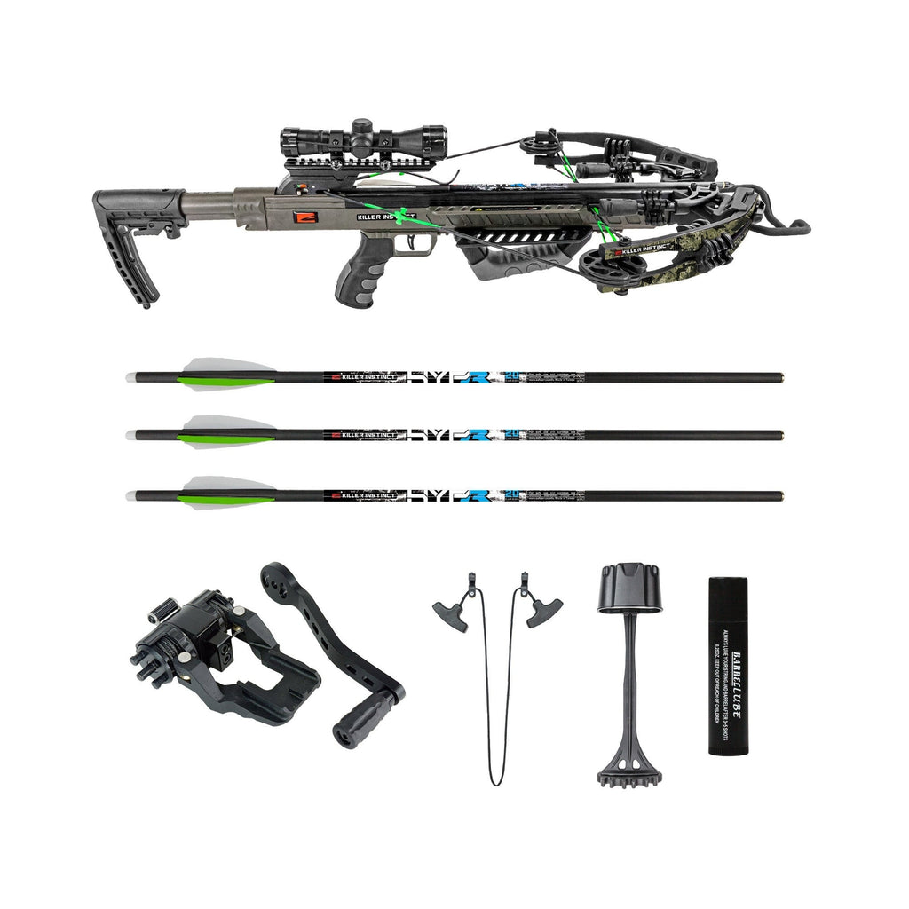 Killer Instinct BOSS 405 Crossbow Package Bundle with Dead Silent Crank LD Sled