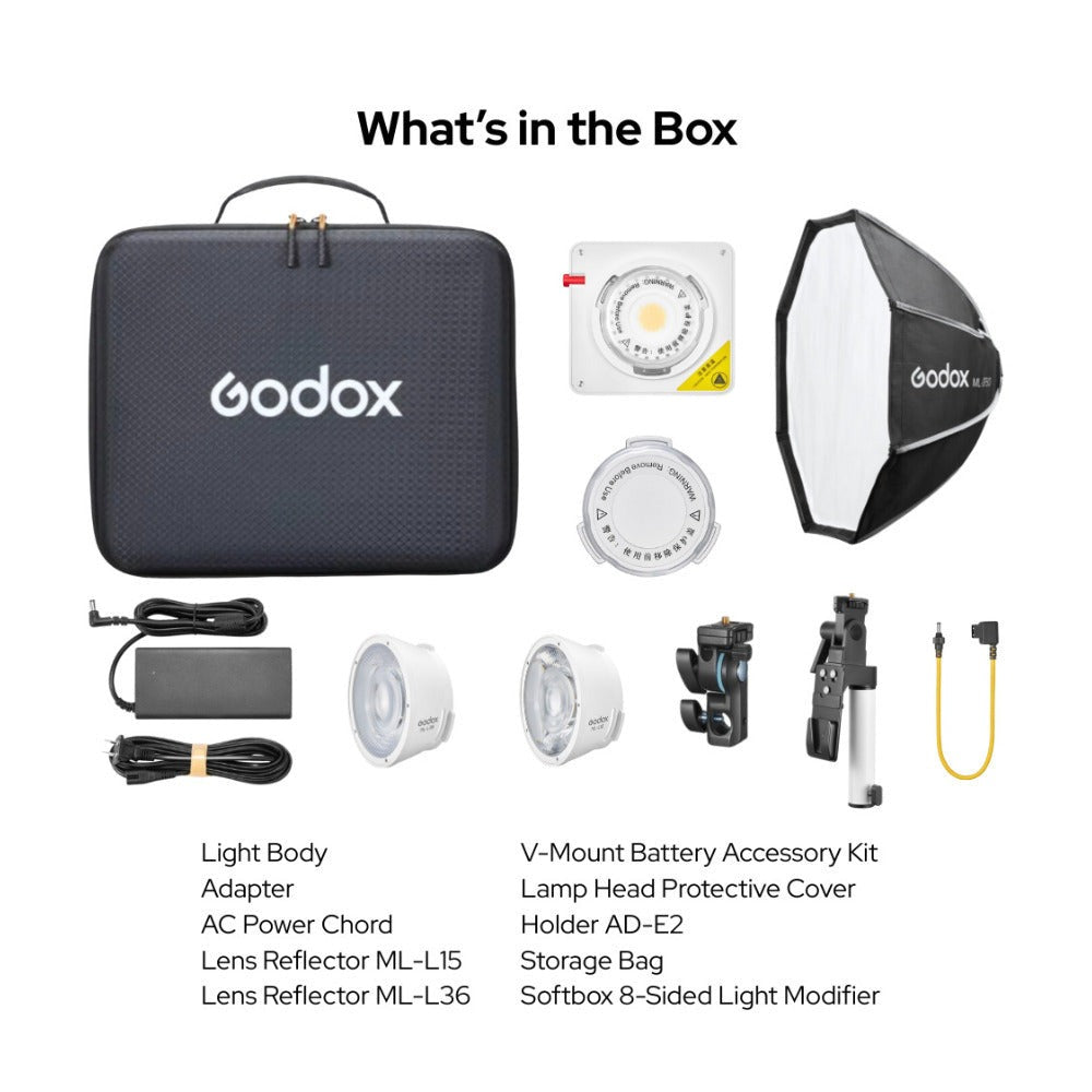Godox ML100Bi Bi-Color LED Video Light Kit 2 Bundle