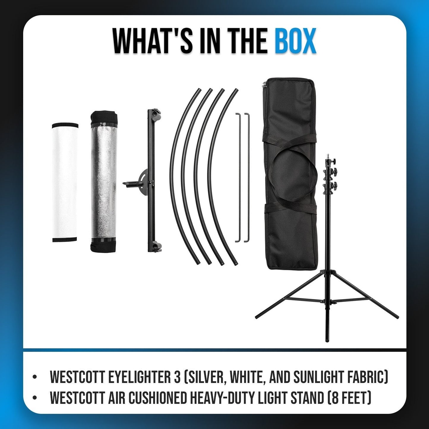Westcott Eyelighter 3 and Air Cushioned Heavy Duty Light Stand Bundle