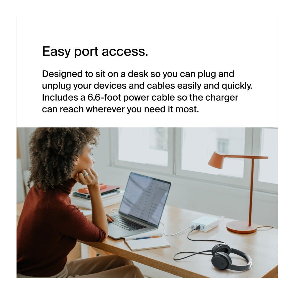 Belkin BoostCharge Pro 4 Port GaN Charger 108W USB-C (White)